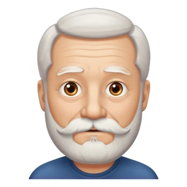 grandfather with a white beard sticker