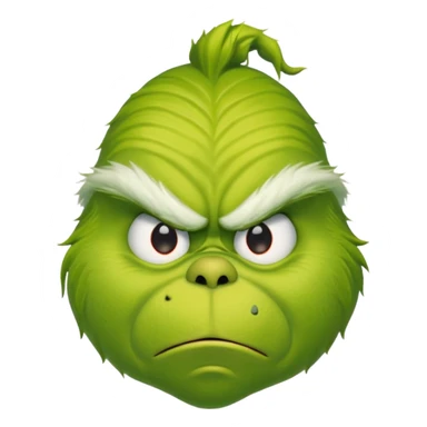 the grinch face angry emoji sticker