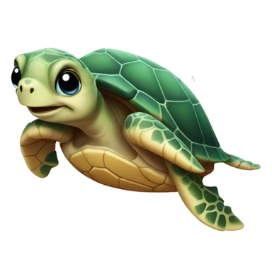 Sea Turtle with a pink bow sticker