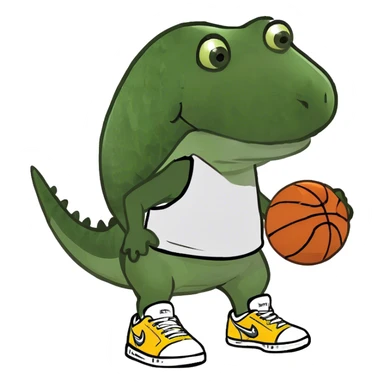 University of Florida Gator  playing basketball  sticker