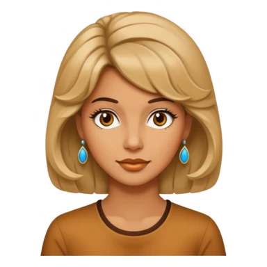 70s 80s single women with hair style  sticker