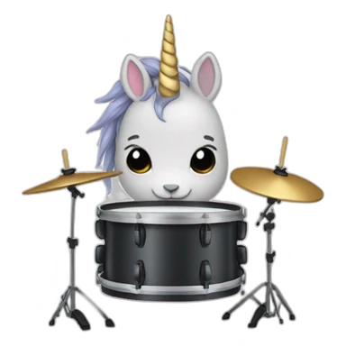 licorn drummer sticker