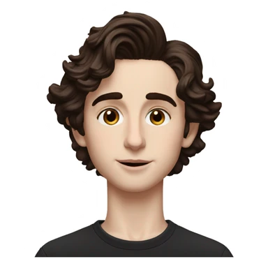 Memoji of Androgyneous, Artist, Timothee Chalamet sticker