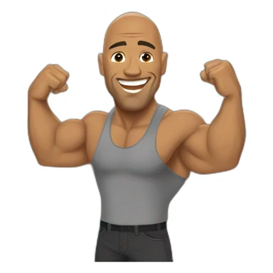 the rock avec des rochers sticker