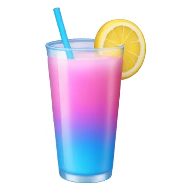 Pink yellow blue drink sticker