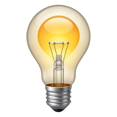 simple lightbulb sticker