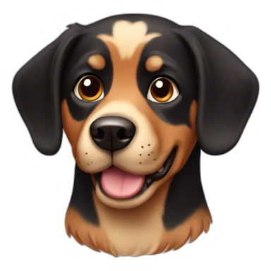 Black and Tan dog sticker