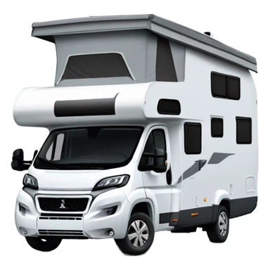 Peugeot Boxer als Camper in Silber mit zwei eingebauten Fenster seitlich ohne Austelldach sticker