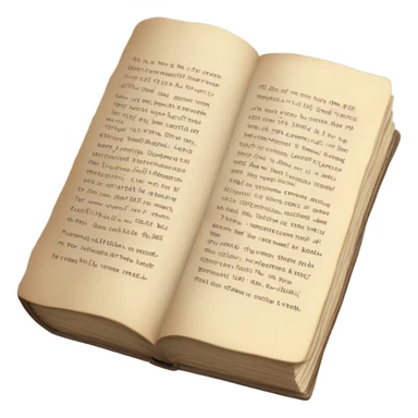 Book telling a long story in prose sticker