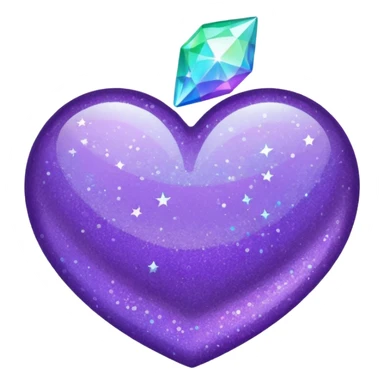 Glitter Purple and Cian hang loose sticker