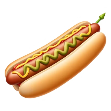 Hotdog with pickle on the side sticker