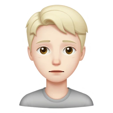 Sad happy nervous sticker