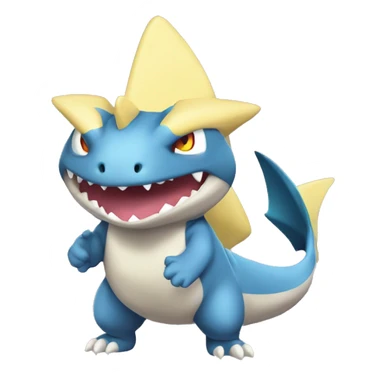 Sharpedo-Charmeleon-Gible-Gabite-Larvitar-Fakémon Full Body sticker