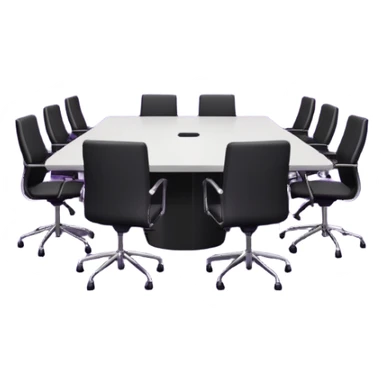 Meeting room in purple colors sticker