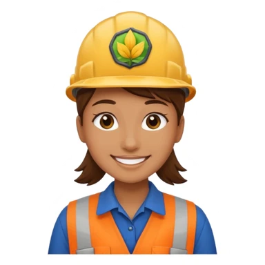 employee of a landscaping company sticker