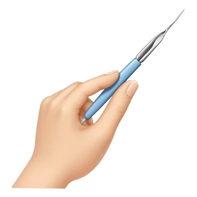 hand holding tweezers picking something up sticker