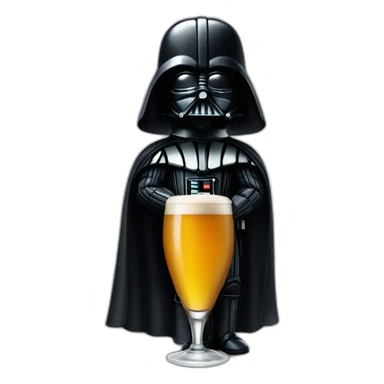 Dark vader bière sticker