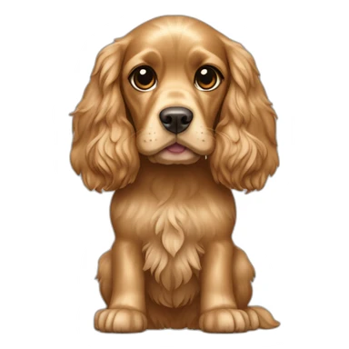Dog-golden-english-cocker-spaniel-full-body sticker