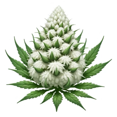 white color marijuana sticker