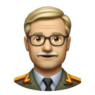 soviet engineer diplomat full scale photoealistic serious sticker