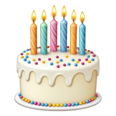 birthday cake sticker