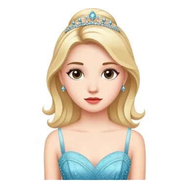 Girl in prom dress sticker