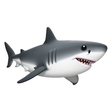 super duper ultra fat shark sticker