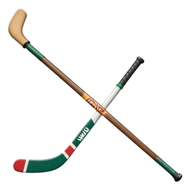 Minnesota Wild ice hockey one stick  sticker