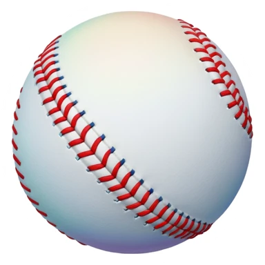 Rainbow baseball sticker