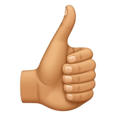 Create an emoji that shows a human hand giving a thumbs up gesture. sticker