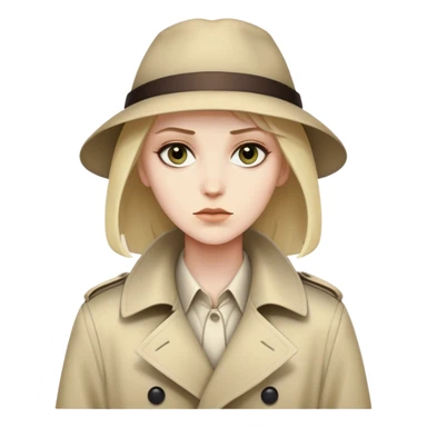 MYSTERIOUS ENIMATIC BEING WITH TRENCHCOAT sticker