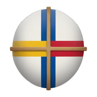 Flag with a Finland cross, Slovakian cross, romanian colors and Israel star sticker