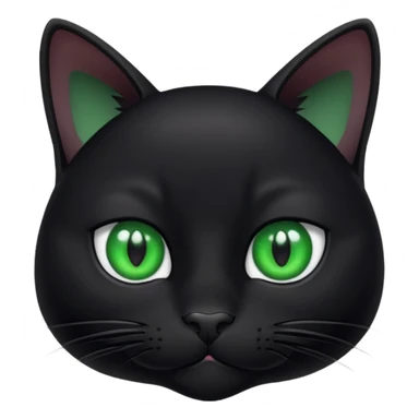 black cat side eyeing camera  sticker