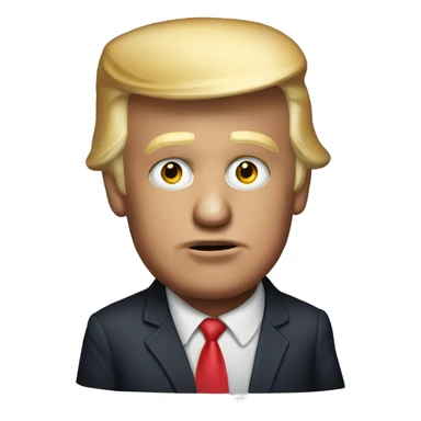 Donald Trump with a sucker sticker