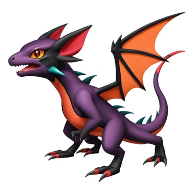 Salandit-Noibat-Litten-Noivern-Hybrid (Full body) sticker