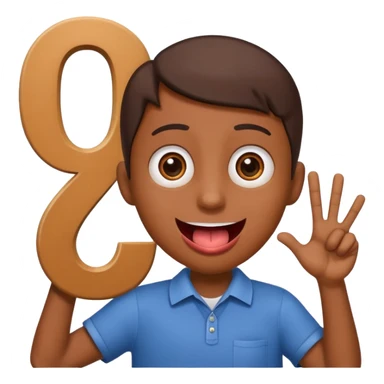 A school that has the number 9 on top of it's eyes holding a sign with the number 9 on the sign with a mouth sticking out his tongue with legs and arms with him being happy full of joy sticker
