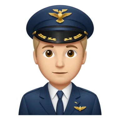 pilot in suit sticker
