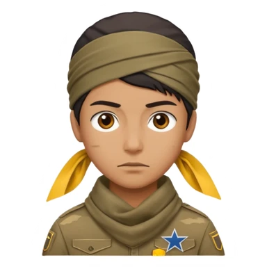 uniformed with bandanna sticker