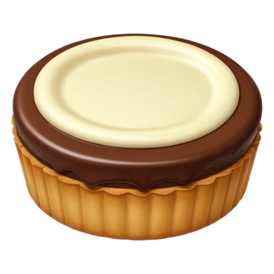 Pastilla de chocolate blanco sticker
