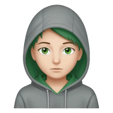 Rubio ojos verdes sudadera sticker