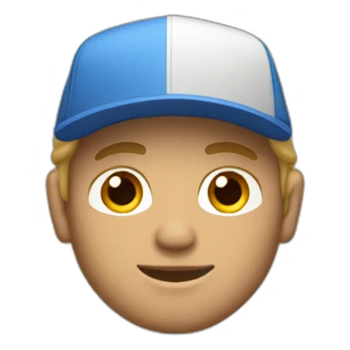 dark blonde guy wearing a cap with a mac book pro sticker