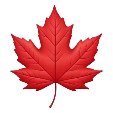 feuille d'érable, style Kawaii sticker