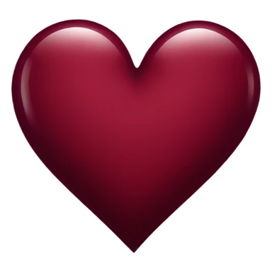 Wine red heart  sticker