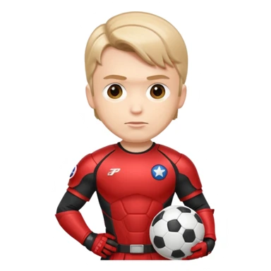 Capitan america con la corazza rossa e al posto dello scudo ha uno sudo della squadra ACMilan sticker