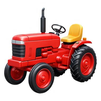 plastic toy  tractor sticker