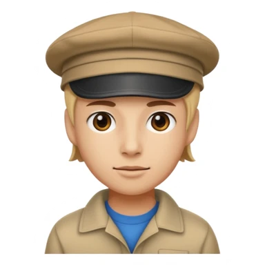 Un bélico con una gorra tombochio  sticker