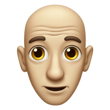 Mosquito with face of a balding man sticker