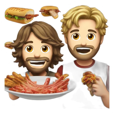 pewdiepie and jew eating kebab sticker