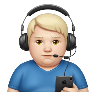 Fat lazy gamer sticker