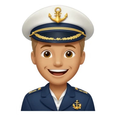 laughing sailor emoji sticker